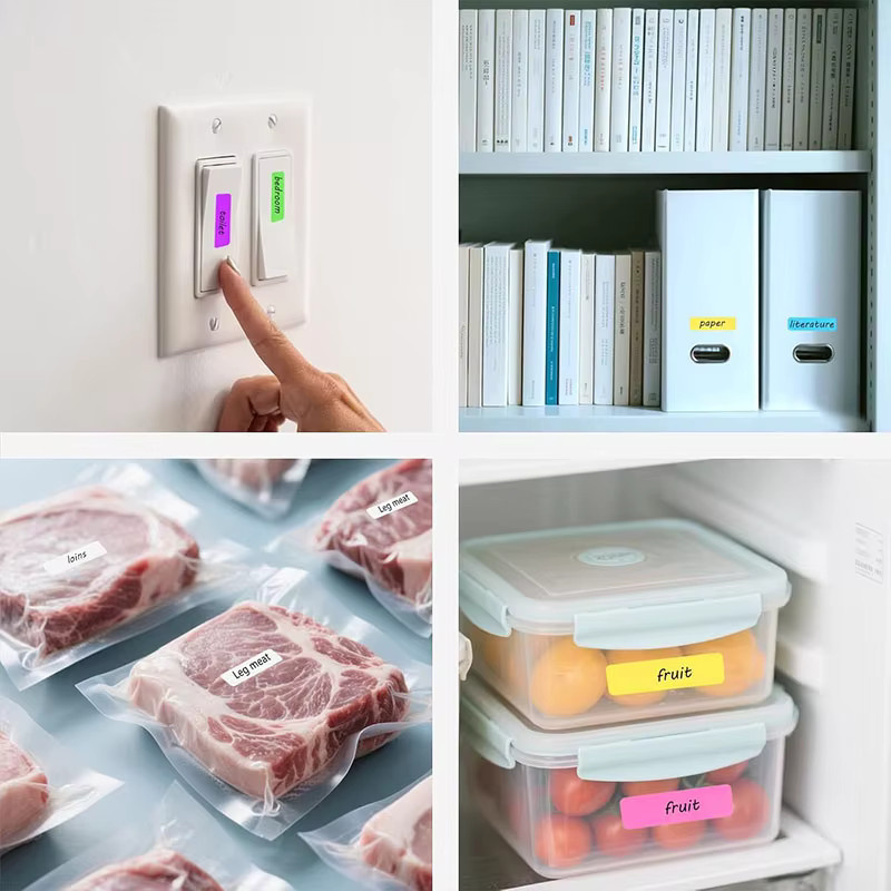 Marklife Transparente Thermoaufkleber-Rolle aus Papier, Selbstklebendes Etikettenband für Marklife P12 P15 D30, Breite: 12 mm, Höhe: 40 mm - Bild 2
