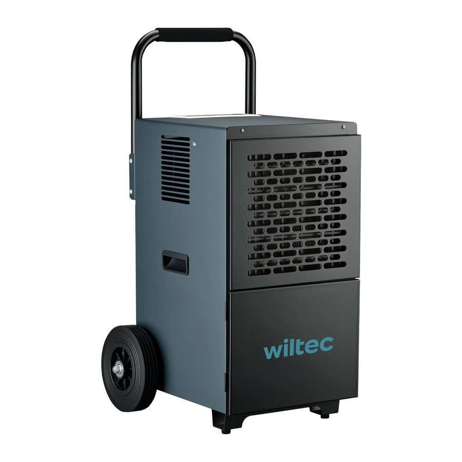 Wiltec Bautrockner Luftentfeuchter in Betongrau mit 50 l/Tag Entfeuchtungsleistung und 650 W Leistung - Bild 2