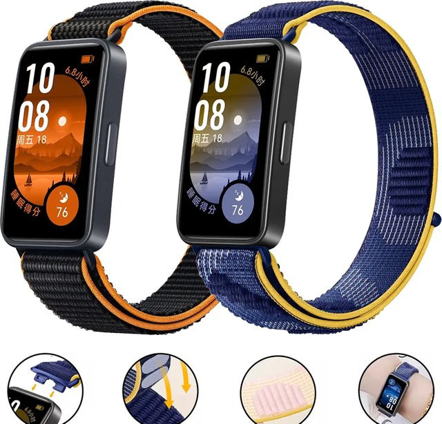 Huawei Uhrenarmband Nylon, Huawei Band 10/9/8 - Bild 1
