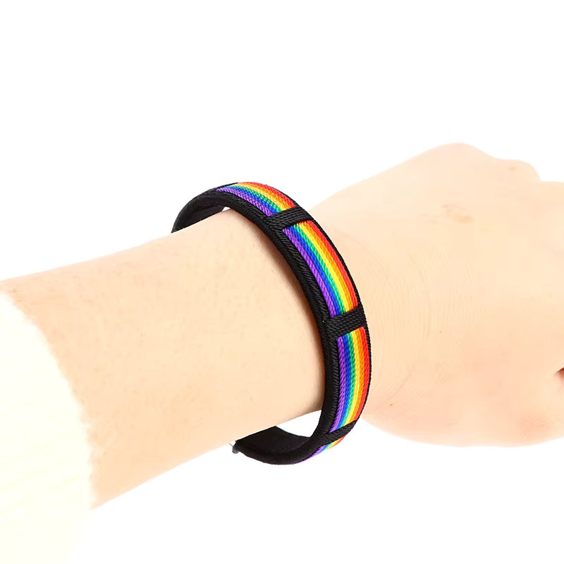 Velishy Armband Regenbogen String, Offene Manschette, Unisex - Bild 4