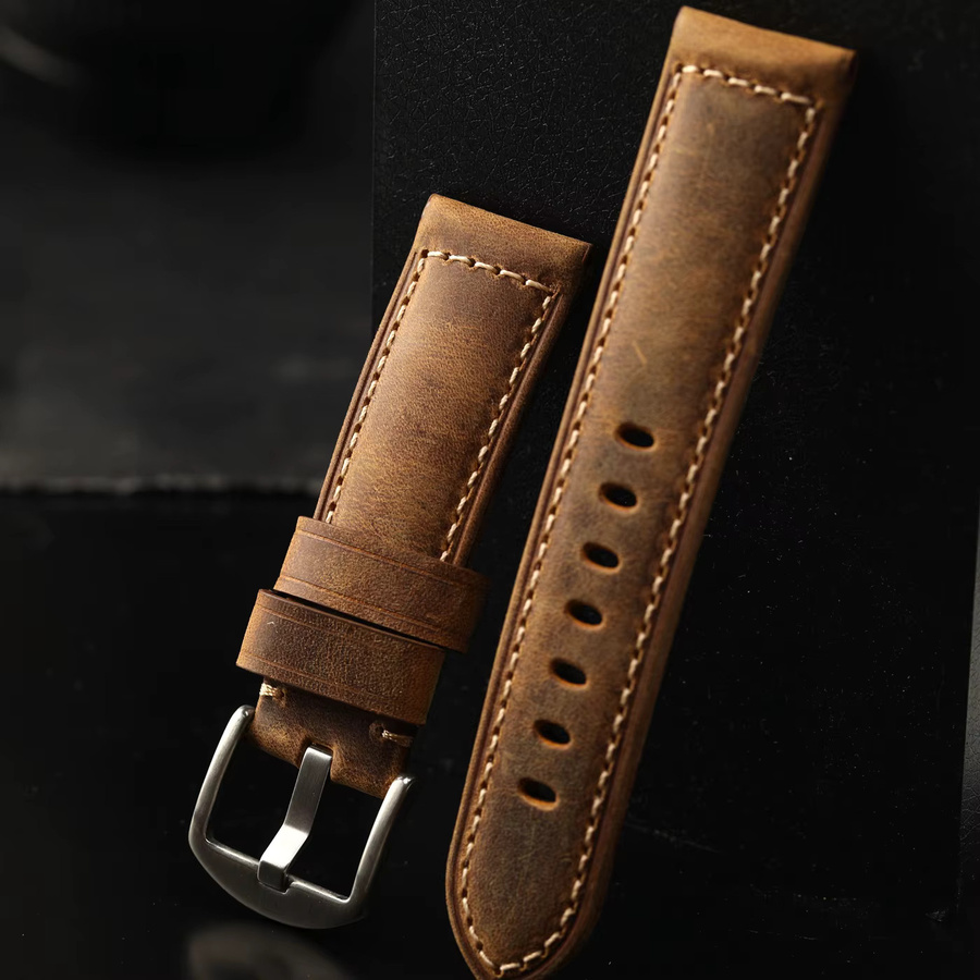 Raystray Uhrenarmband Leder, Vintage, Herren - Bild 2