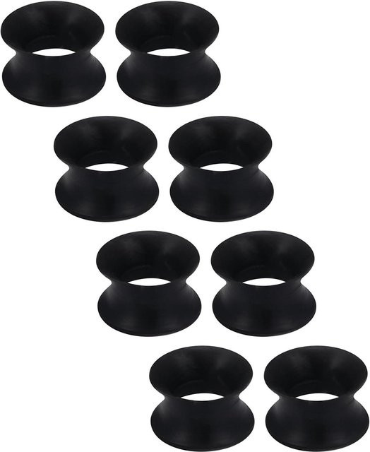 Ohrringe Set Silikon, Schwarz Weiß Klar, Tunnel Ohr Expander, 3mm-38mm - Bild 1