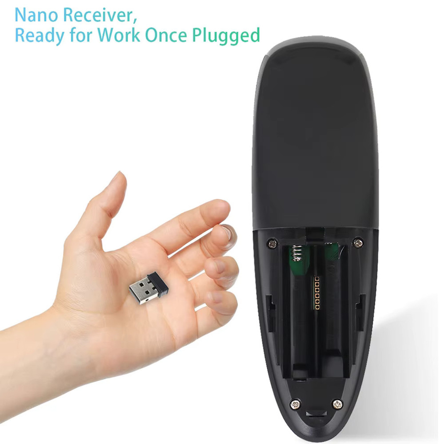 SkyBeats G10 G10S Wireless Air Mouse mit Sprachsteuerung und Gyroskop in Schwarz für Android TV Box und PC - Bild 2