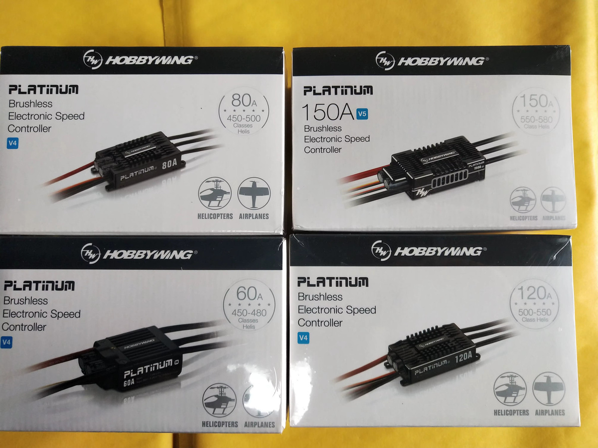 Hobbywing Platinum Pro V4 Bürstenloser ESC für RC Drohnen, Flugzeuge und Hubschrauber, Schwarz - Bild 3