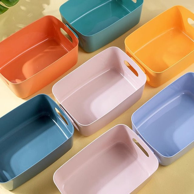 Multifunktionale Aufbewahrungsbox aus Kunststoff für Bad und Küche in Weiß und Multicolour - Bild 1