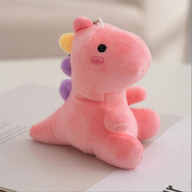 BC Pet Supplies Schlüsselanhänger, Regenbogen-Dinosaurier, pink, Kinder - Bild 1