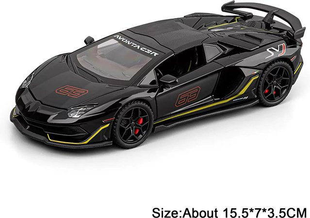 Phänomen SVJ63 Legierungs-Sportwagen, Diecast-Modell, 1:32, mit Licht und Sound, ab 14 Jahren - Bild 1