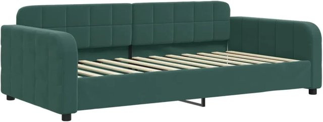 vidaXL Tagesbett in Dunkelgrün aus Samt, B/T: 100 x 200 cm - Bild 1