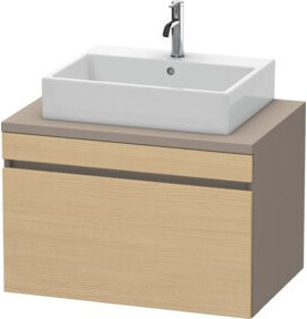 Duravit Waschtischunterschrank DuraStyle in Beige mit 1 Auszug, Breite: 80 cm, Tiefe: 54,8 cm, Höhe: 51,2 cm - Bild 1