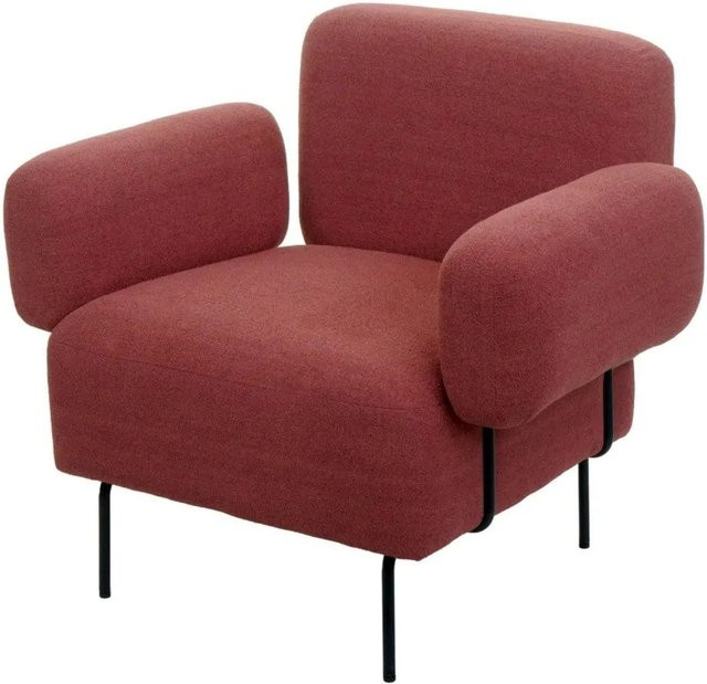 MCW Lounge-Sessel L83 Polstersessel mit Metallgestell in Altrosa - Bild 2