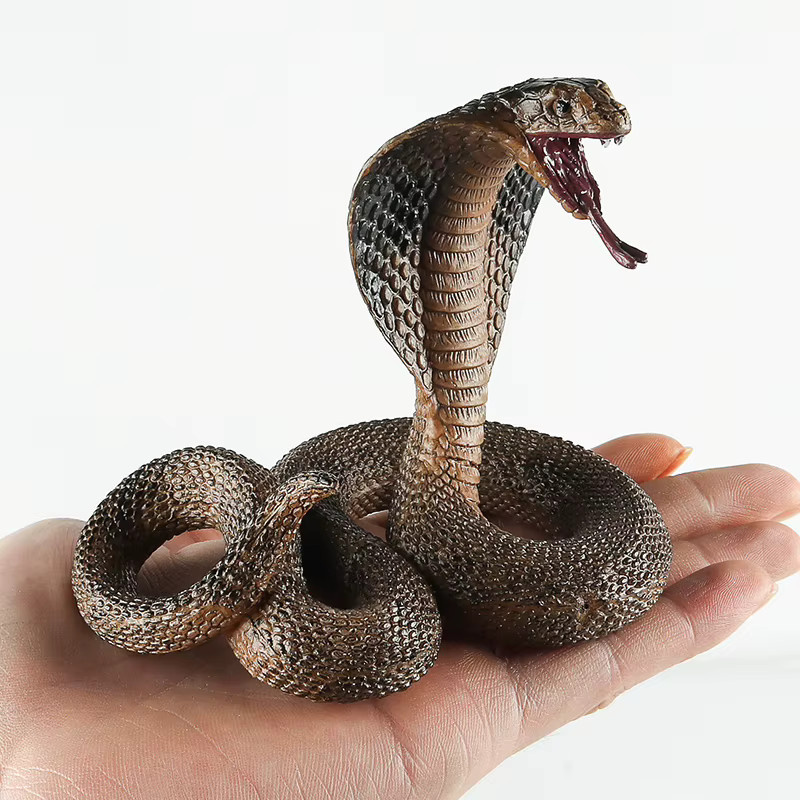 Oenux Wald Schlangen Tiere Kobra Klapperschlange Python, Actionfiguren, Reptilien Modell - Bild 4
