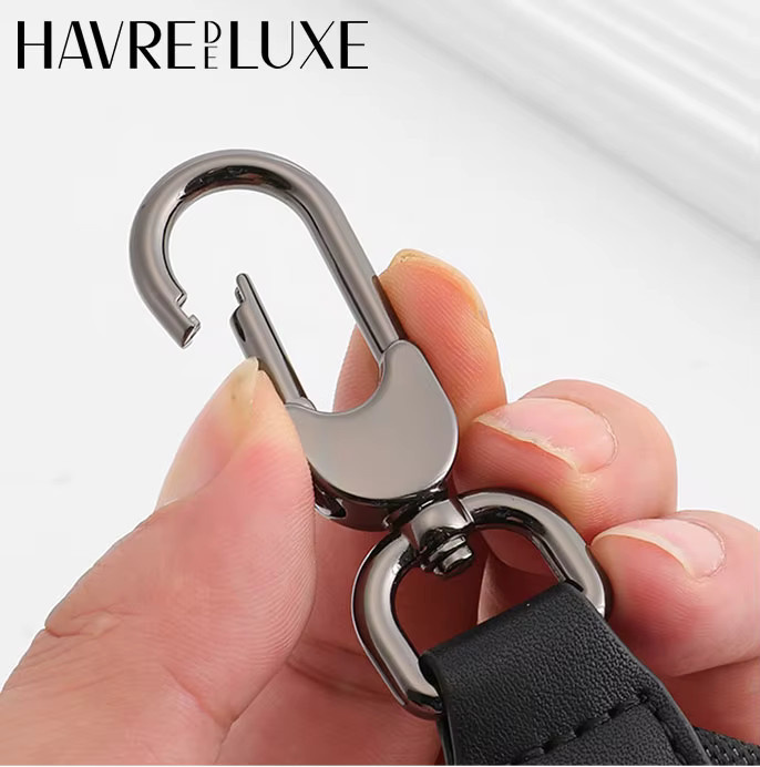 havredeluxe Schultergurt Canvas, Schwarz Grau, Damen - Bild 4