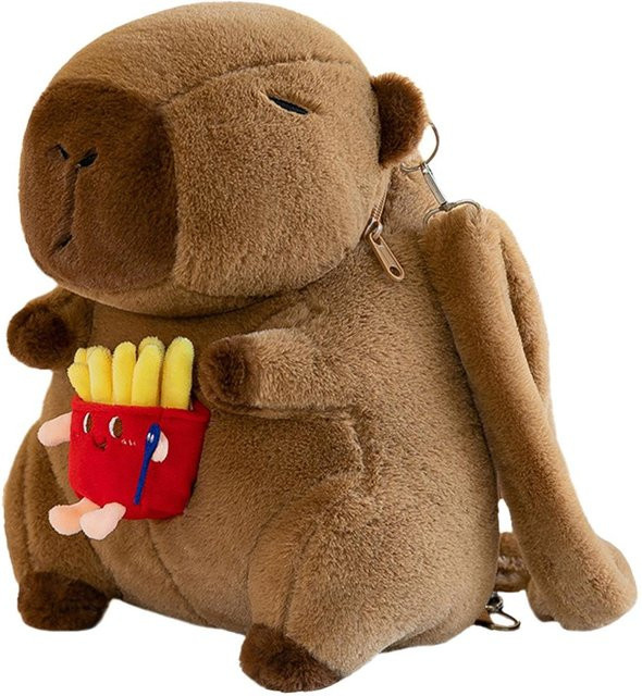 Yiran toy Capybara Plüsch Rucksack, Plüschtier Puppe, ab 6 Jahren - Bild 1