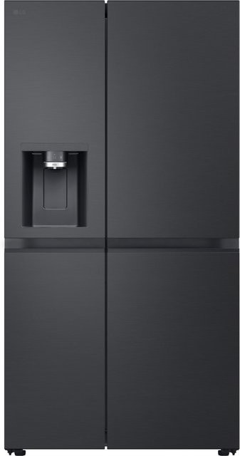 LG Side by Side Kühlschrank GSLE91EVAC in Schwarz Steel - Bild 1