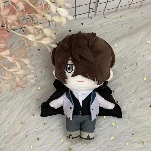 Yiran toy Bungou Stray Dogs Edgar Allan Poe Oda Sakunosuke Plüschpuppe, 20cm, ab 14 Jahren - Bild 1