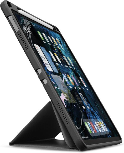 Apple iPad Pro 11 Zoll 2024 Schutzhülle in Buchform mit Stifthalter, Schwarz - Bild 1
