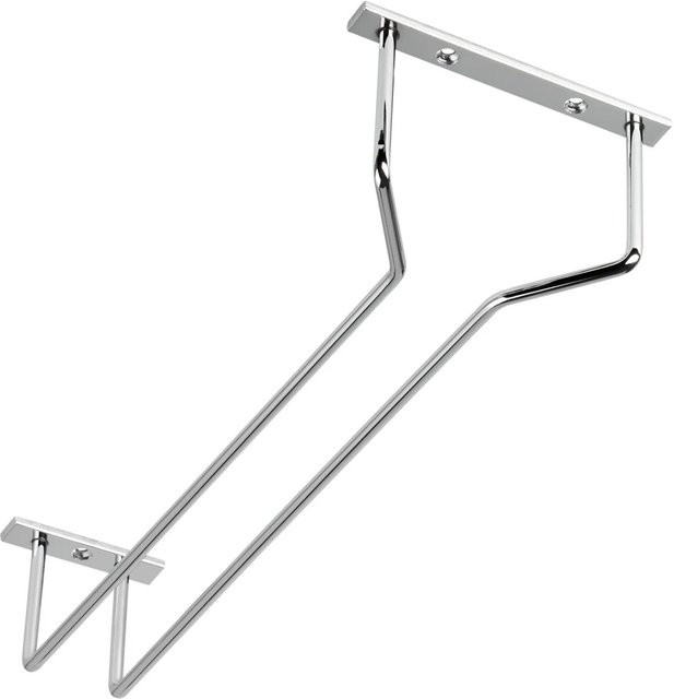 SOTECH Gläserhalter für eine Glasreihe in Chrom Poliert, Wandmontage, B/T/H: 12,0 x 35,5 x 7,0 cm - Bild 1