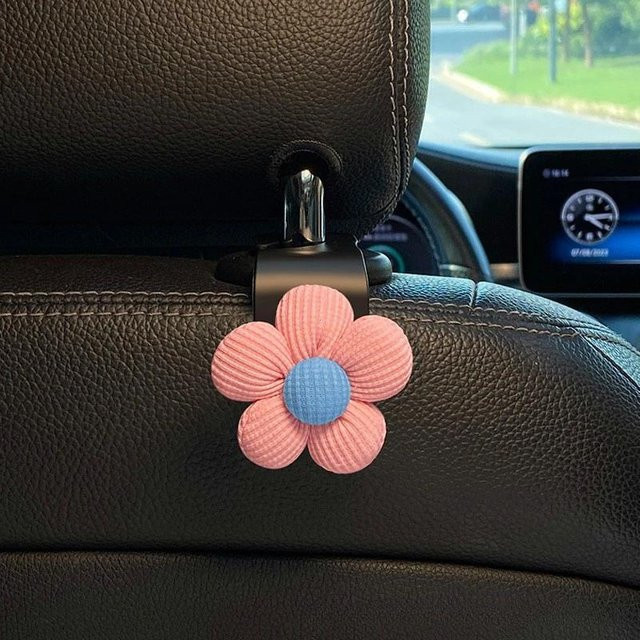 NATAWA Universal Auto-Haken für die Kopfstütze als Organizer für dein Zubehör in Rosa - Bild 1