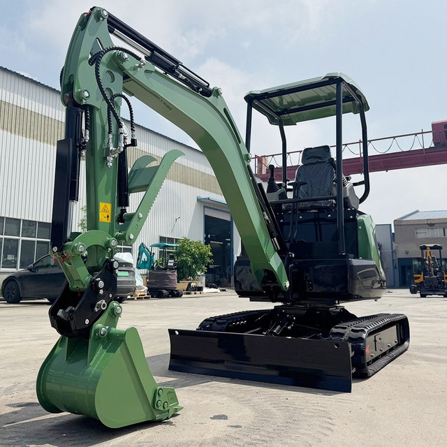 Skott Mini-Bagger, Hydraulikbagger, Grün - Bild 1