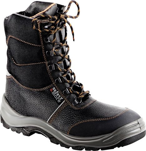 safety and more Sicherheitsstiefel aus Rindsleder in Schwarz, Größe 41 - Bild 1