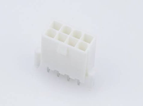 Molex Einbau-Buchsenleiste in Weiß mit 8 Polen und 4,20 mm Rastermaß - Bild 1
