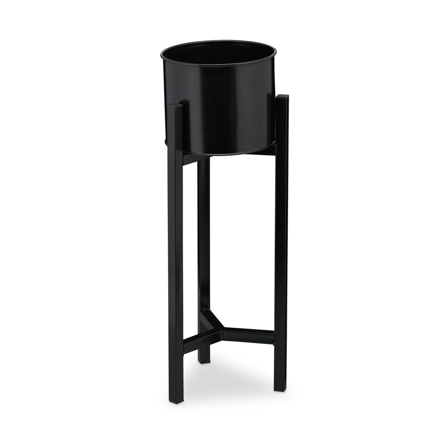 Relaxdays Blumentopfständer aus Stahl in Schwarz, Höhe: 60 cm, Breite: 21,5 cm, Tiefe: 21,5 cm - Bild 2