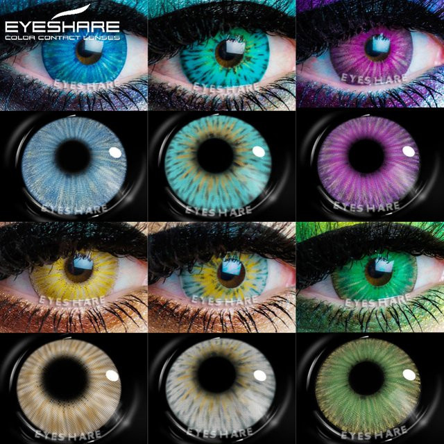 EYESHARE New York-Hazel Farbkontaktlinsen, 2 Stück - Bild 1