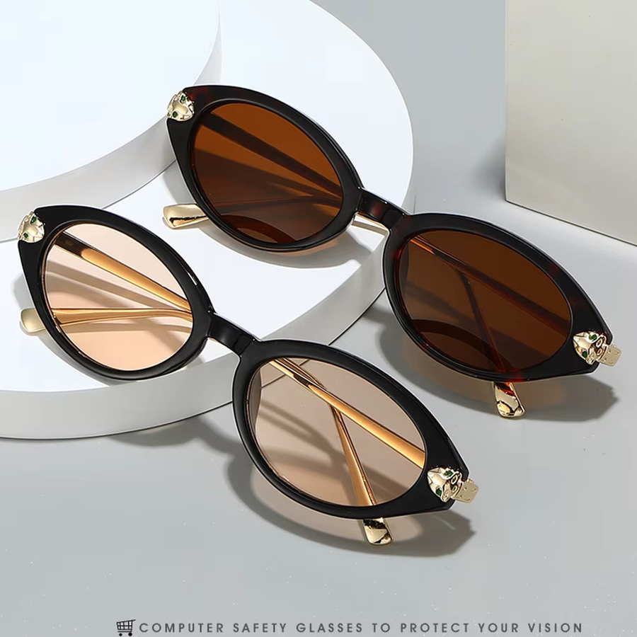 Salutami Cat-Eye Sonnenbrille, Vollrand, Schwarz, Damen - Bild 3