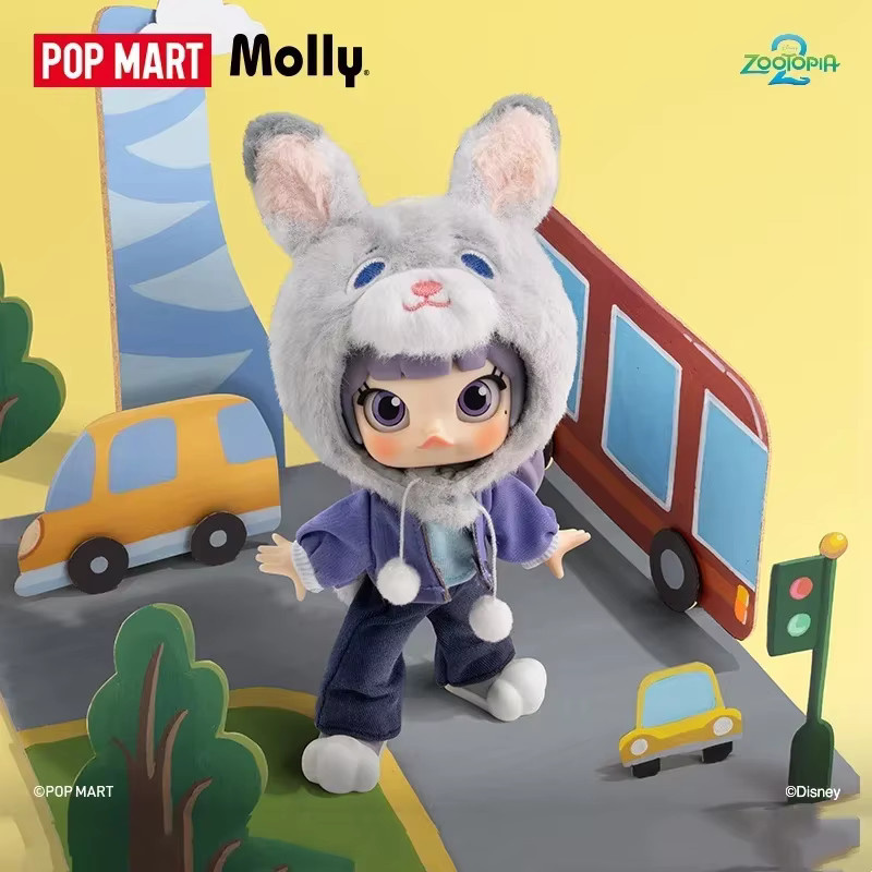 POPMART MOLLY ZOOTOPIA 2er Serie Blind Box Kawaii Anime Action Figure Mystery Box Spielzeug - Bild 1