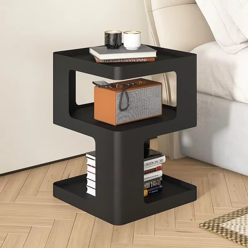 Moderner Nachttisch und Couchtisch von LIUSHADUOLA in Schwarz, nordisches Design mit mattem Finish für dein Wohnzimmer oder Schlafzimmer - Bild 2