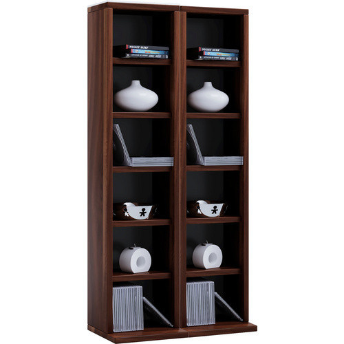 VCM Milano CD DVD Regal aus Holzwerkstoff in Braun, B/T/H: 42 x 20 x 91,8 cm - Bild 2