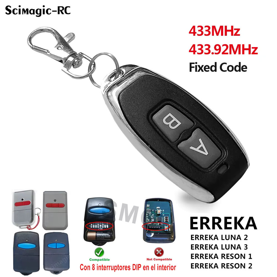 ERREKA LUNA 2 Garagentor-Fernbedienungs-Duplikator 433,92 MHz Festcode für Torsteuerungen KUMA KU02 LUNA3 RESON1 RESON2 - Bild 2