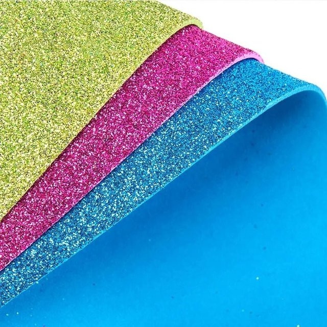 Flash Selbstklebendes Glitzerschaumpapier aus EVA in A4, Buntes Bastelpapier für Kinder - Bild 1