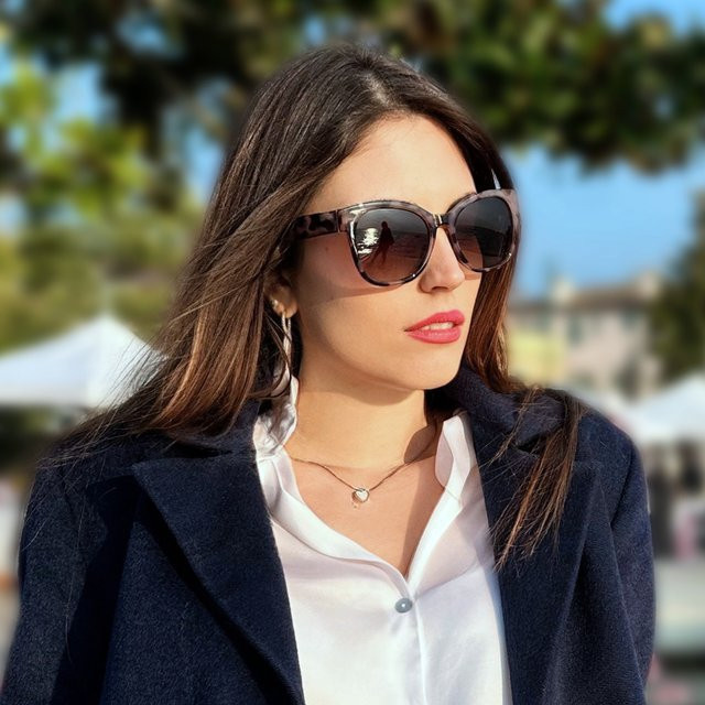 ZENOTTIC Sonnenbrille Cat-Eye, Vollrand, Kunststoff, braun, Damen - Bild 1