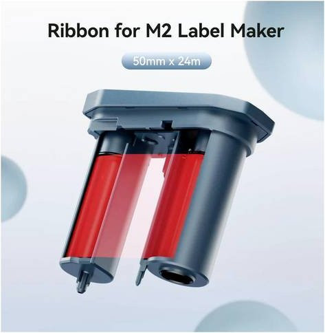 NIIMBOT Universal-Etiketten Rolle Rot für Thermodrucker M2_H - Bild 1