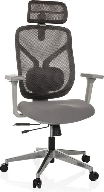 hjh OFFICE High End Bürostuhl CASSILIS W mit Kopfstütze, Armlehnen und Netzstoff, höhenverstellbar - Bild 1
