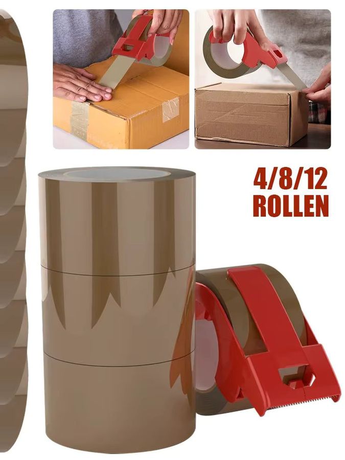 Transparentes Logistik-Verpackungsband aus Kunststoff für Umzugskartons und Versandboxen - Bild 5
