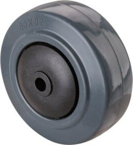 BS Rollen Gummirad B67.081 in Grau aus Kunststoff - Bild 1