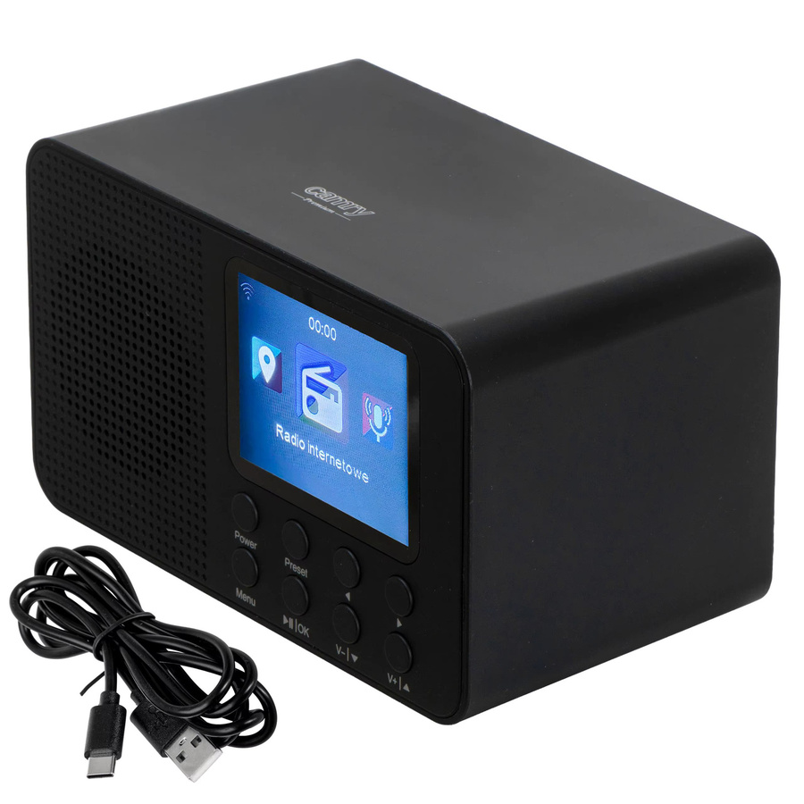 Camry Internetradio in Schwarz mit Bluetooth 5.3, Wi-Fi, App-Steuerung und 2,4-Zoll-TFT-Display - Bild 4