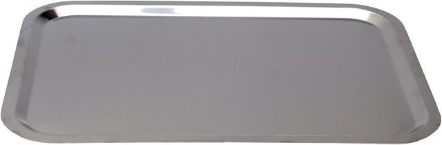 APS Tablett für Buffetvitrine, silber, rechteckig, B: 28,5 cm, T: 39,5 cm, H: 1,0 cm - Bild 1