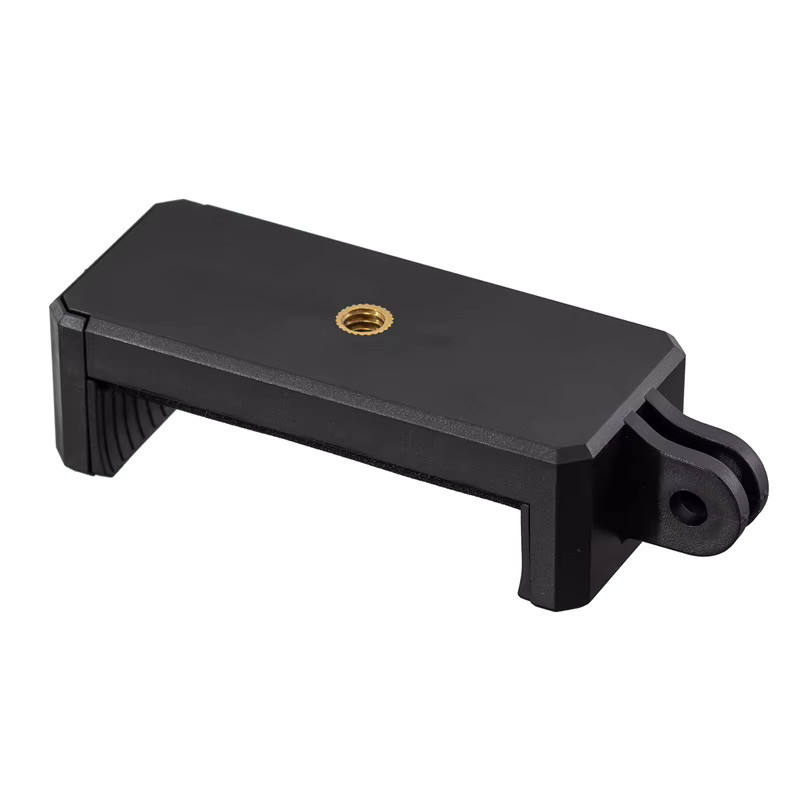 Xiaomi Stativhalterung in Schwarz mit Cold-Shoe-Halterung, Handy-Clip und 1/4-Zoll-Schraubenadapter für iPhone und LED-Videoleuchten - Bild 5