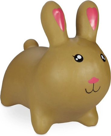 Relaxdays Hüpftier Hase Hellbraun BPA-frei aus PVC