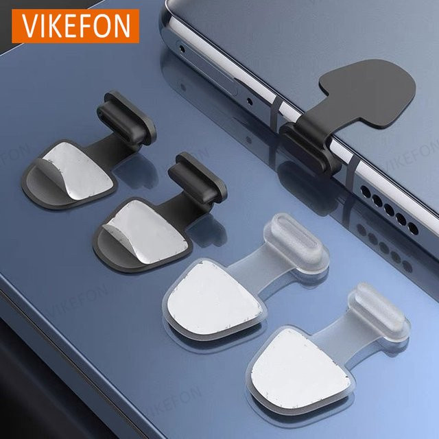 Silikon Staubschutzkappen für USB Typ-C Ladeports in Weiß und Multicolour, 2/4/6er Set - Bild 1