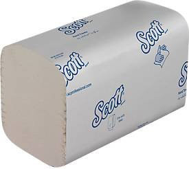 Scott Essential Papierhandtücher 1-lagig, 15 Packungen à 340 Tücher, weiß - Bild 1