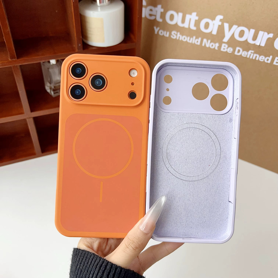 Apple iPhone 17 Pro Max und iPhone 17 Pro Magnetische Flüssigsilikon Schutzhülle mit MagSafe in Purple - Bild 2