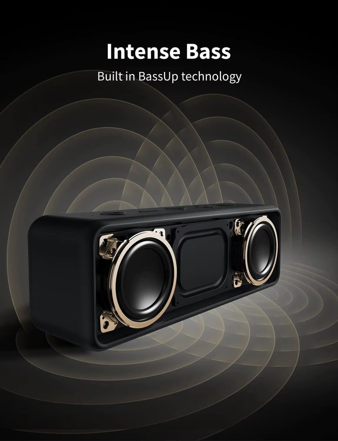 Anker SoundCore 2 Bluetooth Lautsprecher in Schwarz, Refurbished, mit IPX7 Wasserschutz und 24h Akkulaufzeit - Bild 2