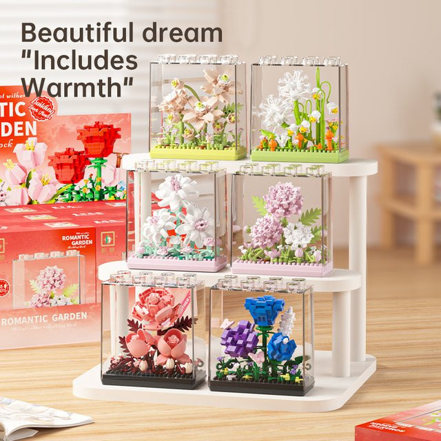 yaafun Ewige Blumen Dekobox, Bausteine Modellbausteine, Natur - Bild 1