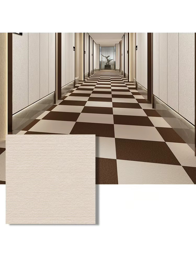 DHDH DIY-Teppich Set, 10 Stück, beige, selbstklebend und anti-rutsch, modern, B/B/H: 30 x 30 cm - Bild 5
