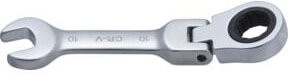 BGS Ratschenring-Maulschlüssel 6910 aus Chrom-Vanadium, kurz und abwinkelbar, Farbe: Silber, Schlüsselweite: 10 mm - Bild 1