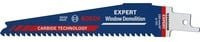 Bosch EXPERT Säbelsägeblatt Window Demolition S 956 DHM mit Carbide-Spitze für Holz und Kunststoff, 10 Stück, Blau - Bild 1